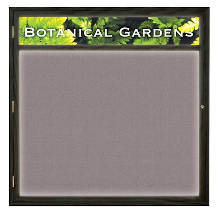 United Visual Products Open Faced Traditional Corkboard, 36x24" UV641A-SATIN-BLSPRU